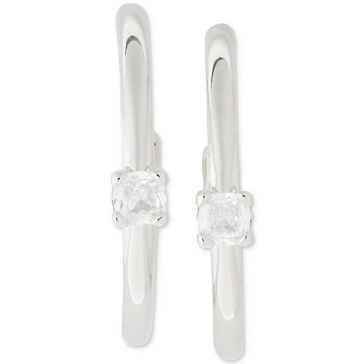 Little Luxuries Imitation Pearl Small Hoop Earrings, 1"