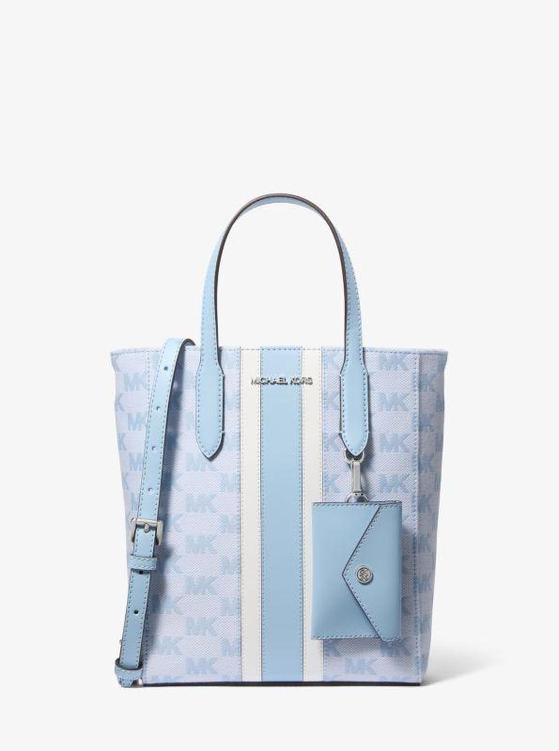 Vincent Small Logo Jacquard Tote Bag with Card Case