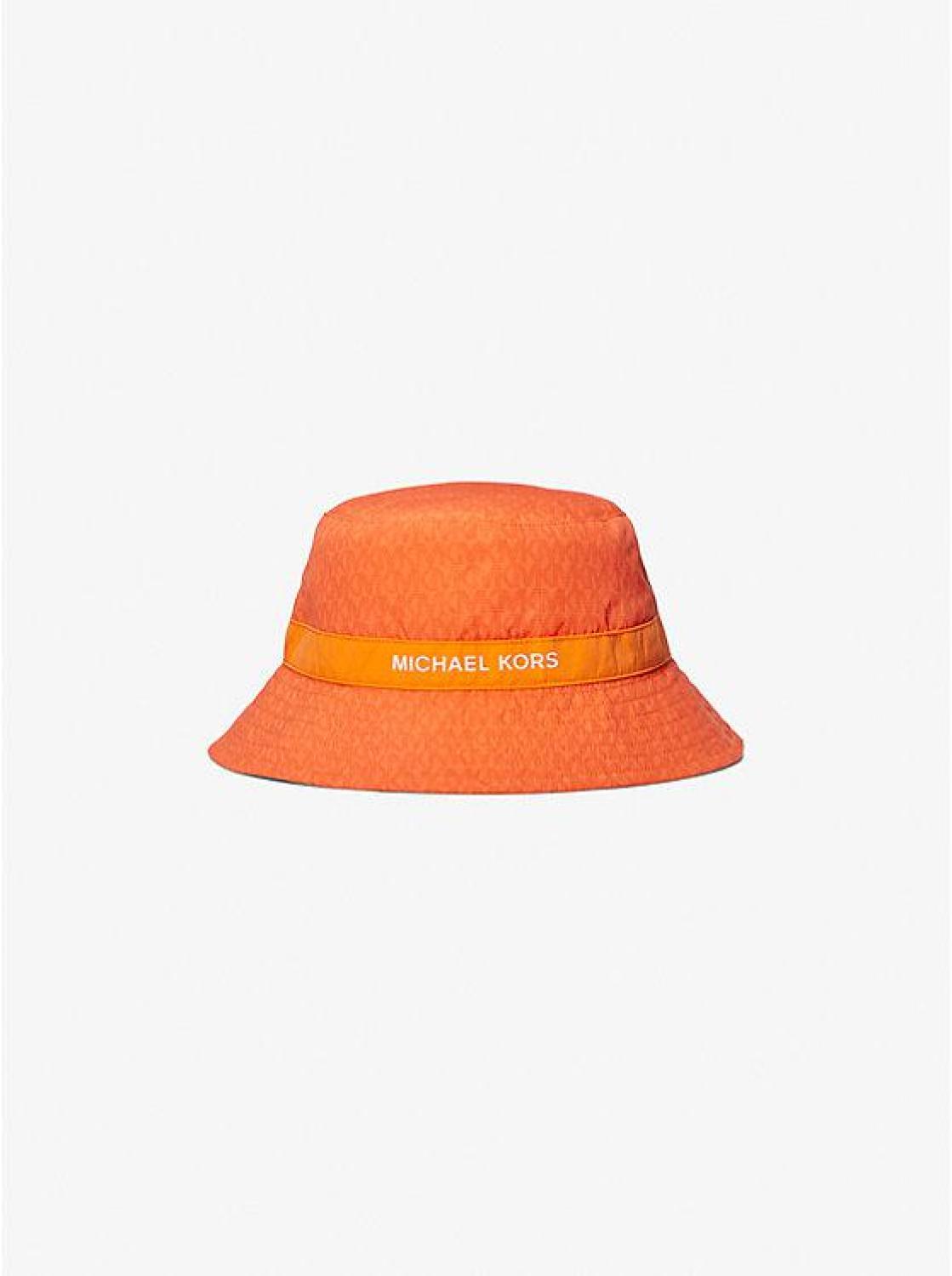 Logo Printed Woven Bucket Hat