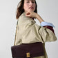 Deco Fine Grain Leather Soft Shoulder Bag