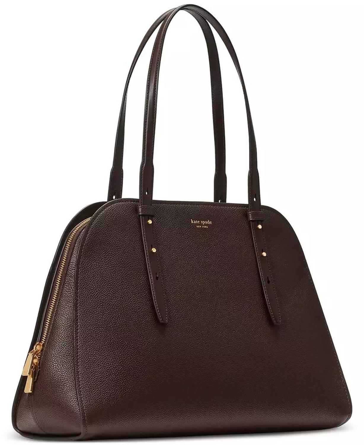 Do It All Pebbled Leather Maise Carryall Tote Bag