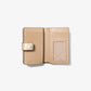 Jet Set Medium Metallic Logo Wallet