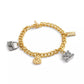 Faux Stone Signature Handbag Charm Bracelet