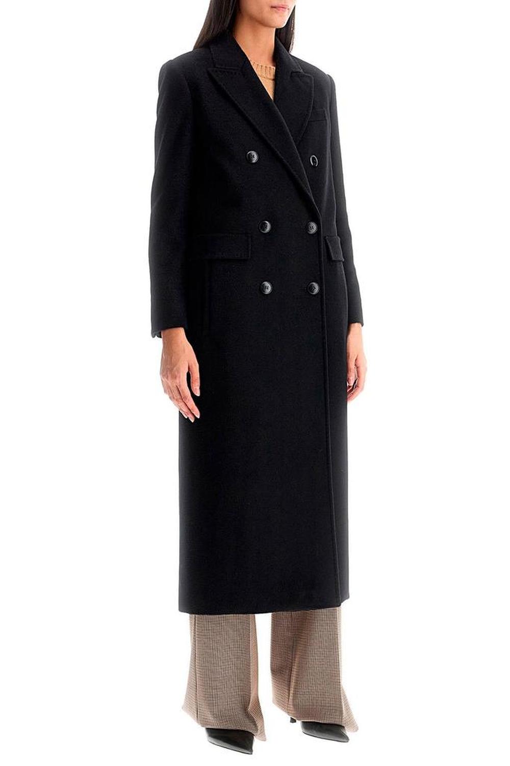 Max Mara Studio Long Double-Breasted Coat For