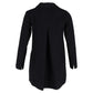 Double-Breasted Peacoat in Black Wool