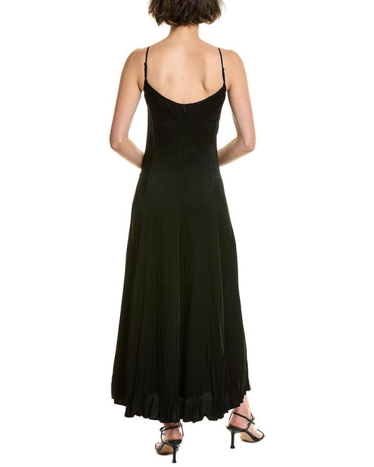 Jamison Crushed Charmeuse Midi Dress