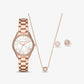 Mini Lauryn Rose Gold-Tone Watch and Jewelry Gift Set