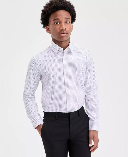 Big Boys Geometric Print Shirt