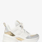 Olympia Metallic Mixed-Media Trainer