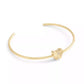 Faux Stone Butterfly Thin Cuff Bracelet