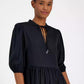 Women's Dorena Solid-Color Elbow-Sleeve A-Line Dress
