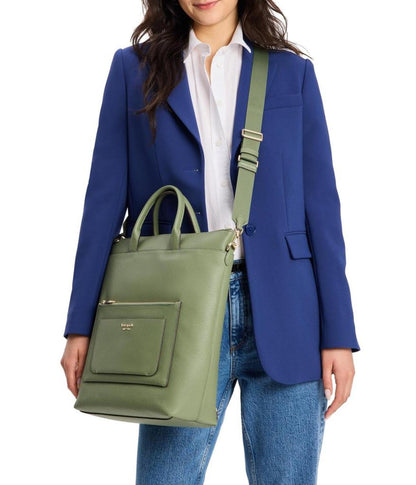 Walker Pebbled Leather Convertible Backpack