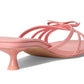 Carolina Pebbled Leather Kitten Heel Sandal