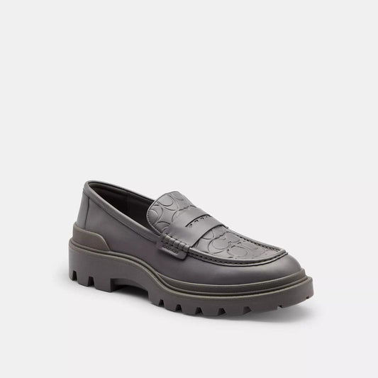 Platform Loafer With Signature Print