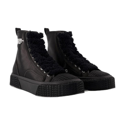 The High Top Sneakers - Synthetic - Black