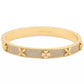 Gold-Tone Cubic Zirconia Bangle Bracelet