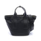 Leather Nylon Canvas Handbag