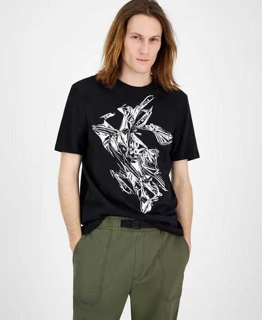 Men's Diakromio Short Sleeve Crewneck Logo Graphic T-Shirt