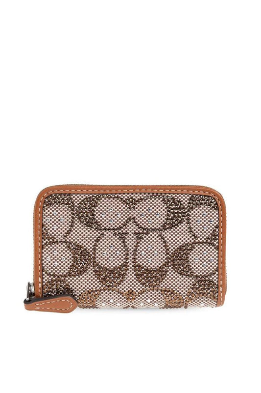 Coach Monogram Detailed Zipped Wallet