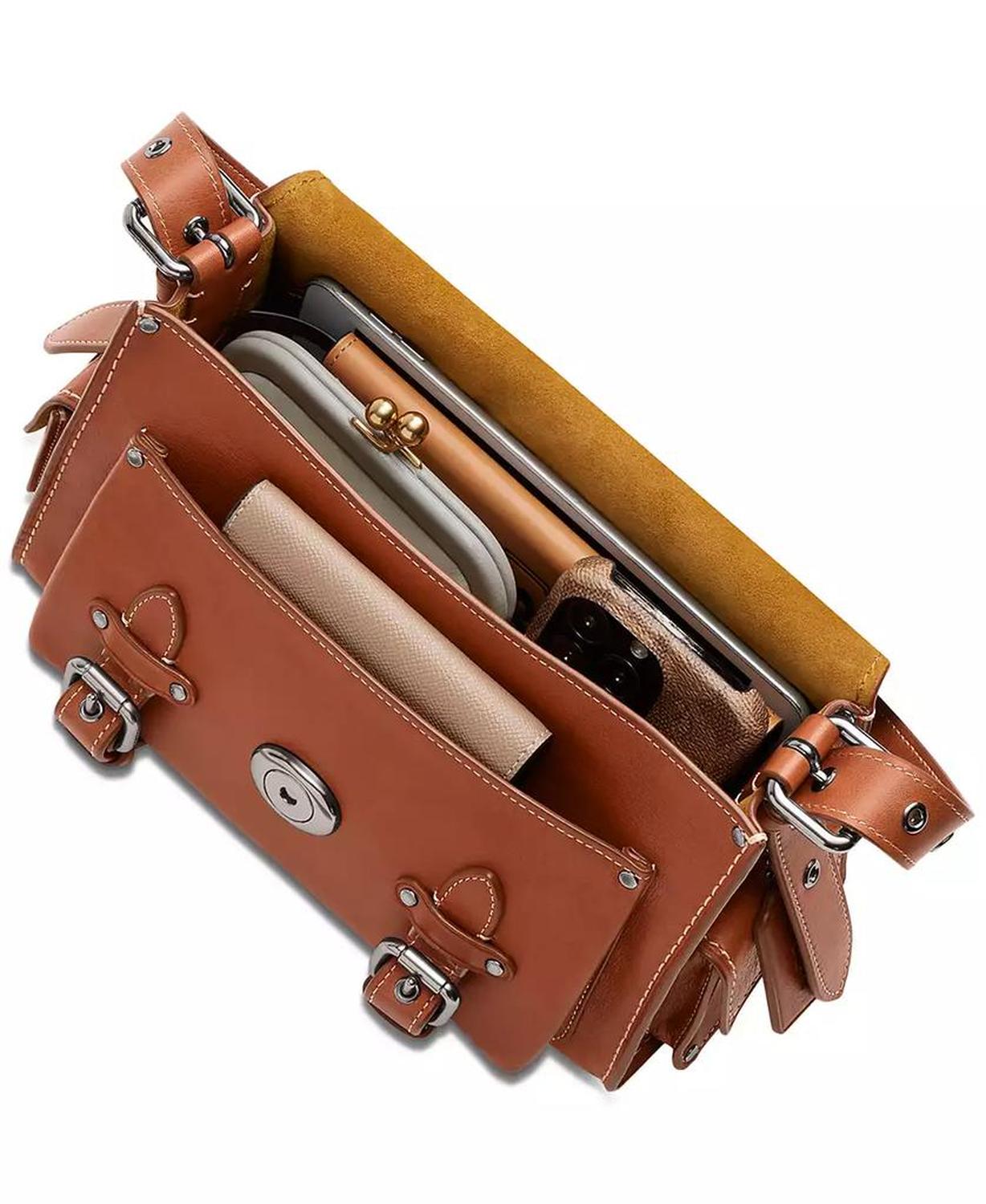 Cargo Soft Tabby Leather Satchel