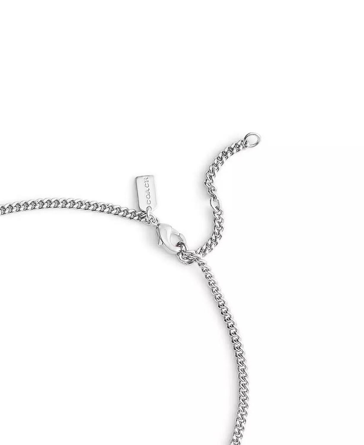 Two-Tone Signature Carabiner Rexy Pendant Necklace