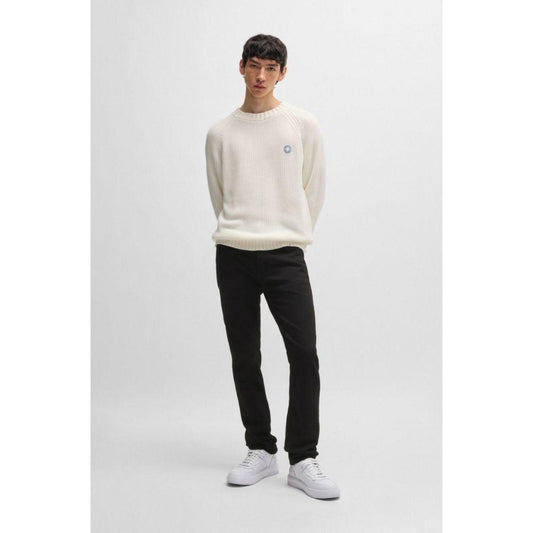 Slim-fit jeans in black stretch denim