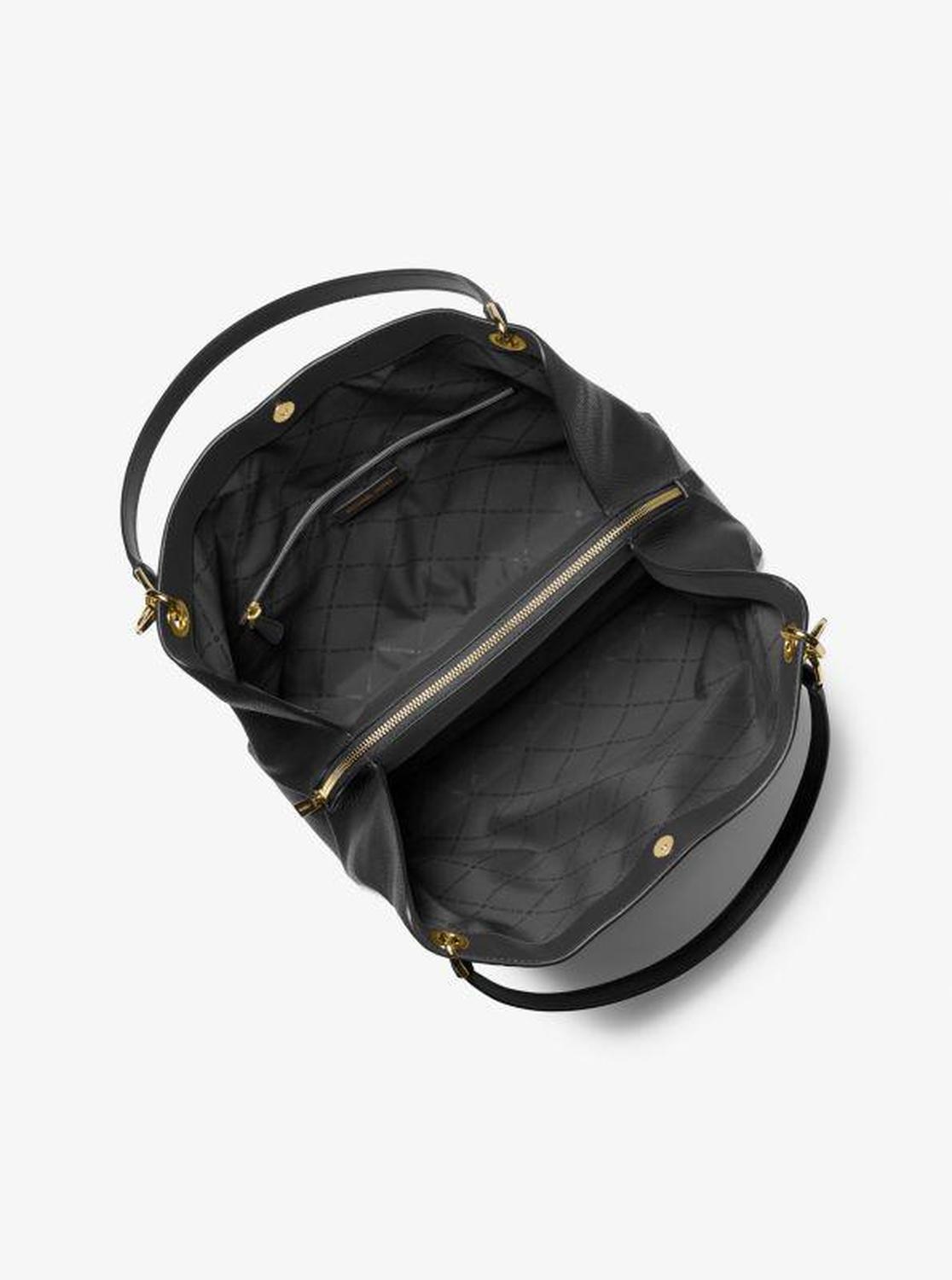 Christina Large Pebbled Leather Shoulder Bag