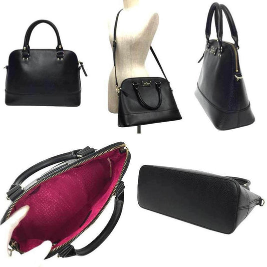 Leather Handbag Shoulder Bag (Pre-Owned)