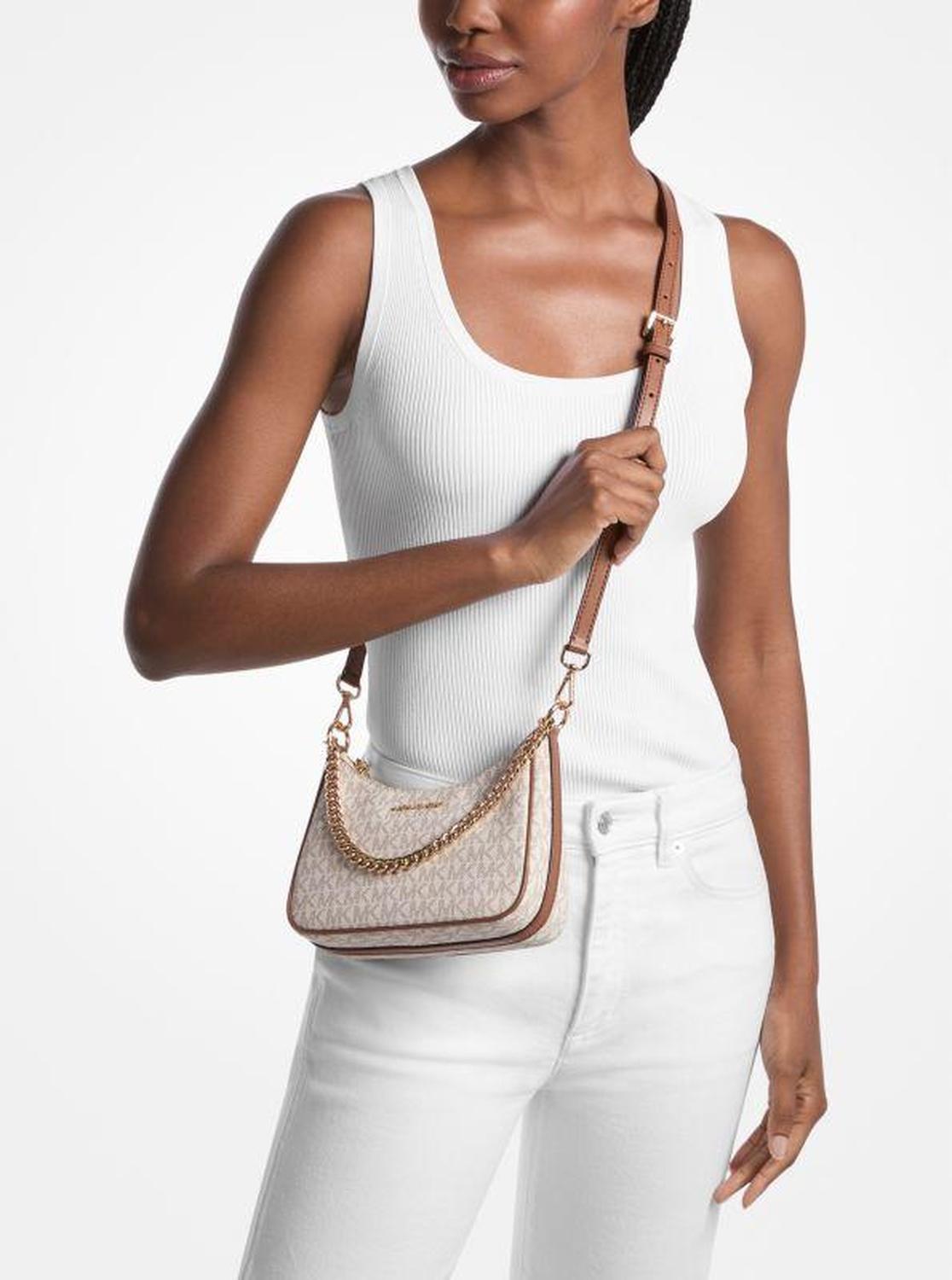 Jet Set Signature Logo Convertible Crossbody Bag