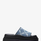 Kendra Empire Diamond Jacquard Denim Slide Sandal