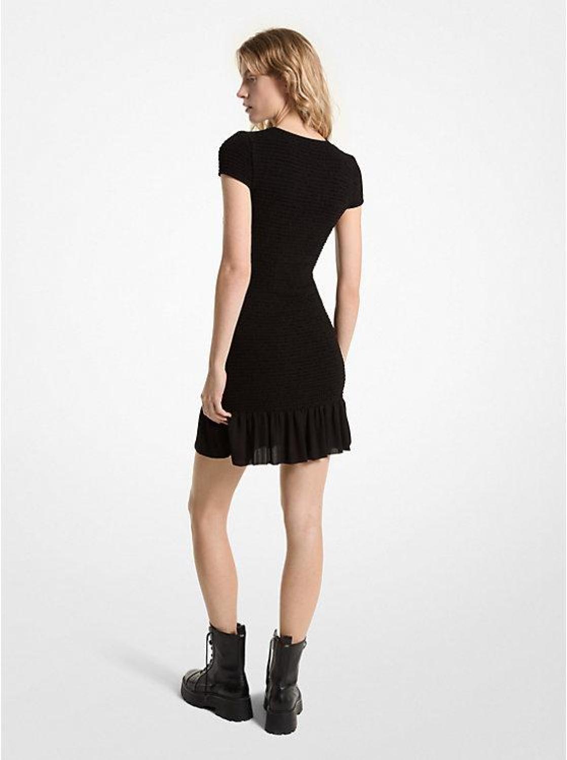georgette mini dress Smocked Georgette Mini Dress