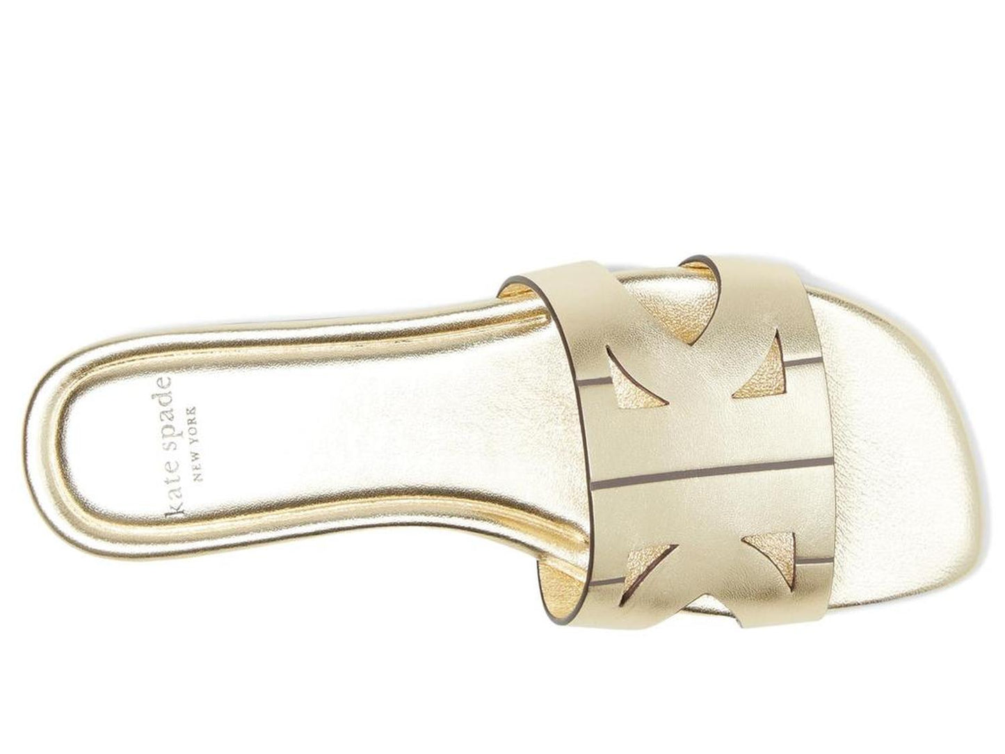Duo Metallic Leather Slide Sandal