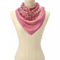 Textured Signature Print Silk Square Scarf