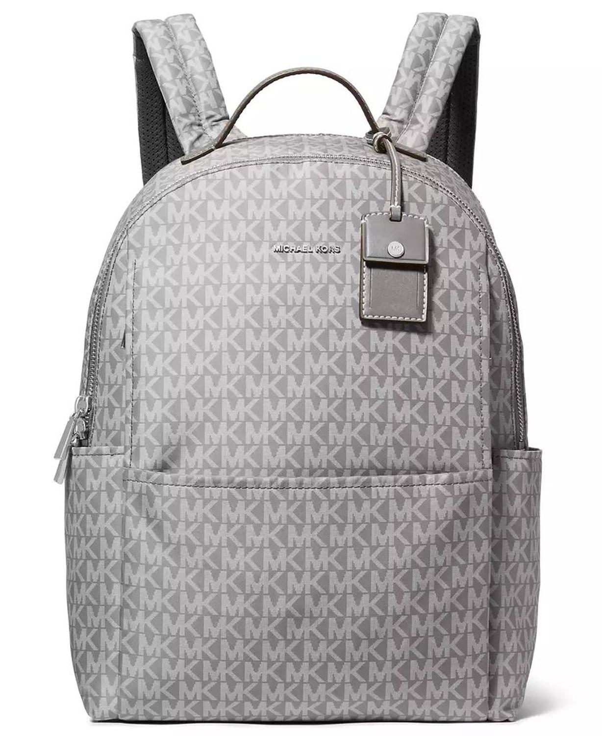 Michael Kors Sable Large Printed Signature Logo Backpack