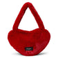 Luver Faux Fur Heart Tote