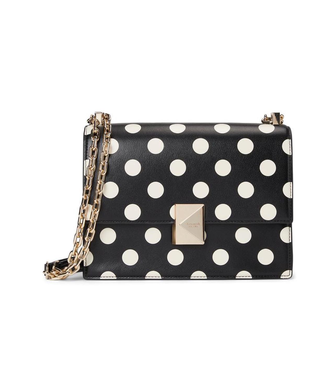 Deco Dot Chain Strap Shoulder Bag
