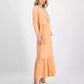 Women's Smocked Surplice Tiered Maxi Dress