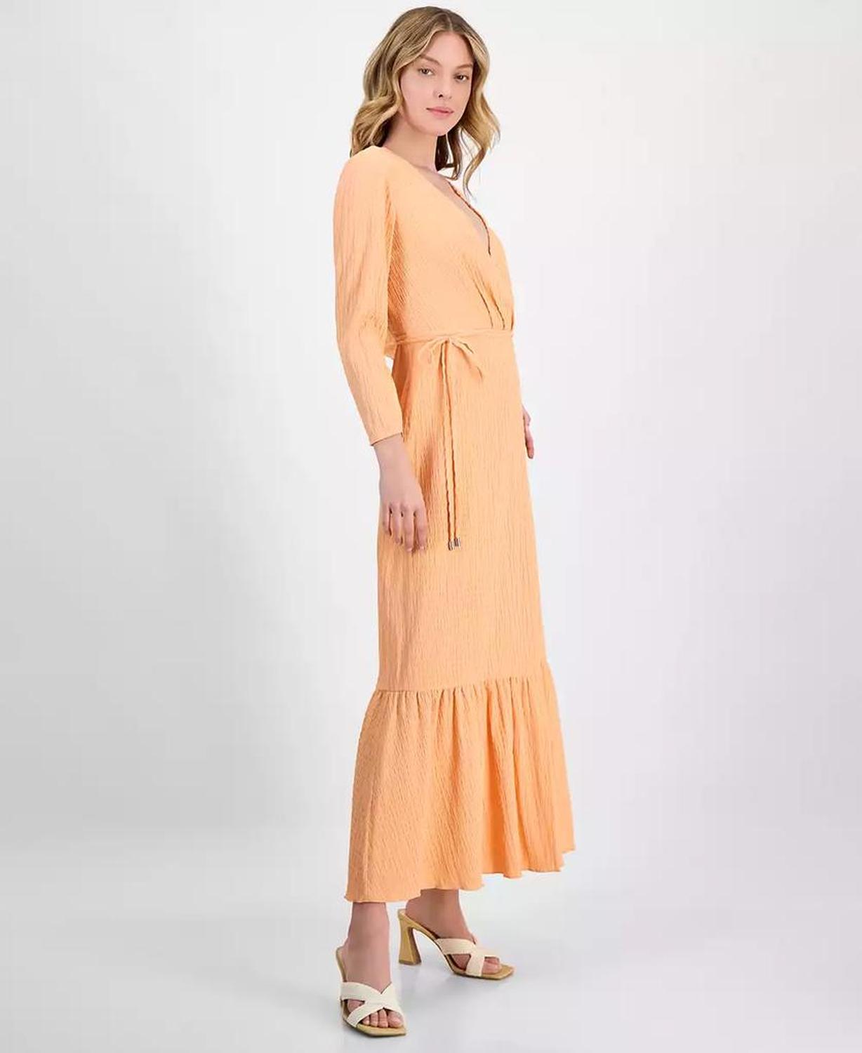 Women's Smocked Surplice Tiered Maxi Dress