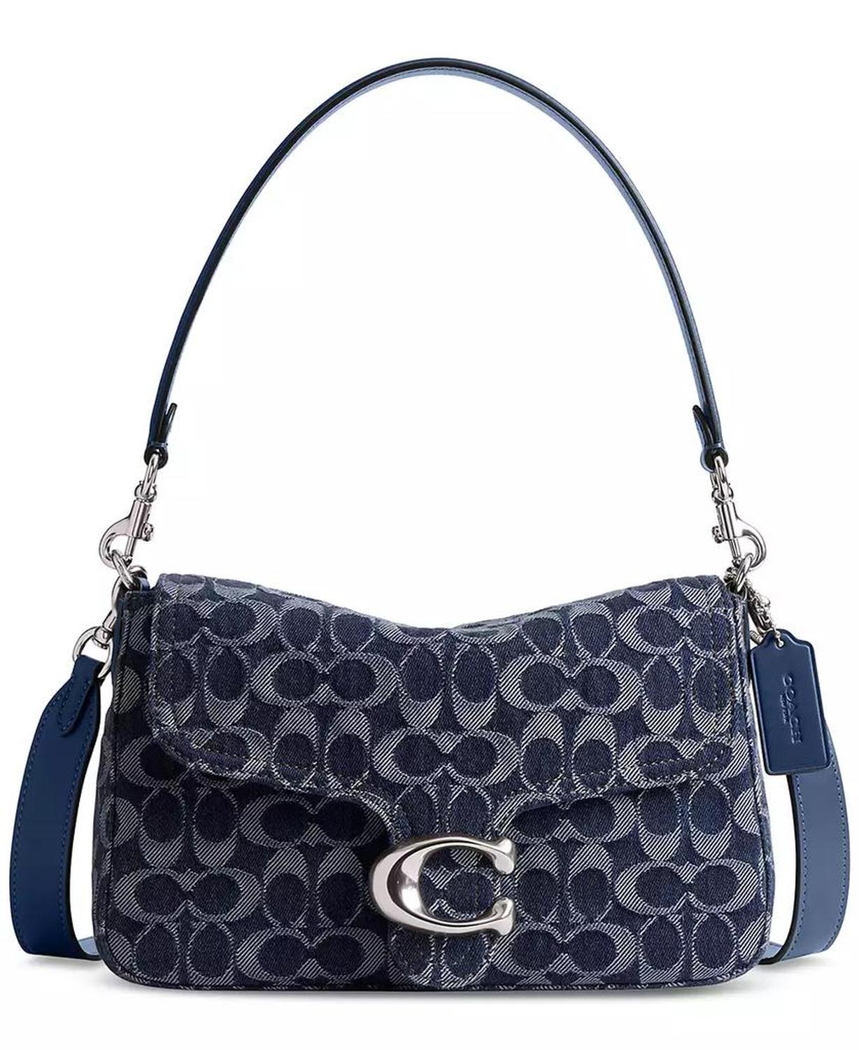 Tabby Medium Signature Denim Shoulder Bag