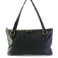 Kate Spade Womens Gold Toned Hardware Zip Up Top Handle Handbag Purse Black