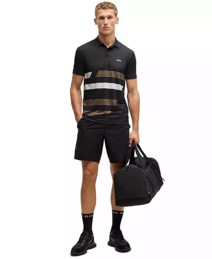 Men's Stripe Print Regular-Fit Paddy Polo