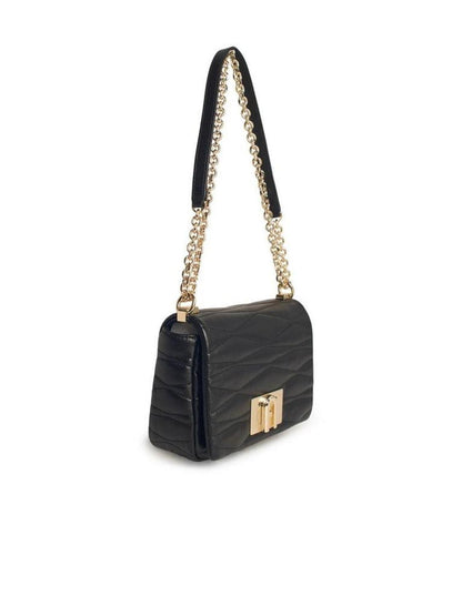 1927' Small Black Leather Crossbody Bag
