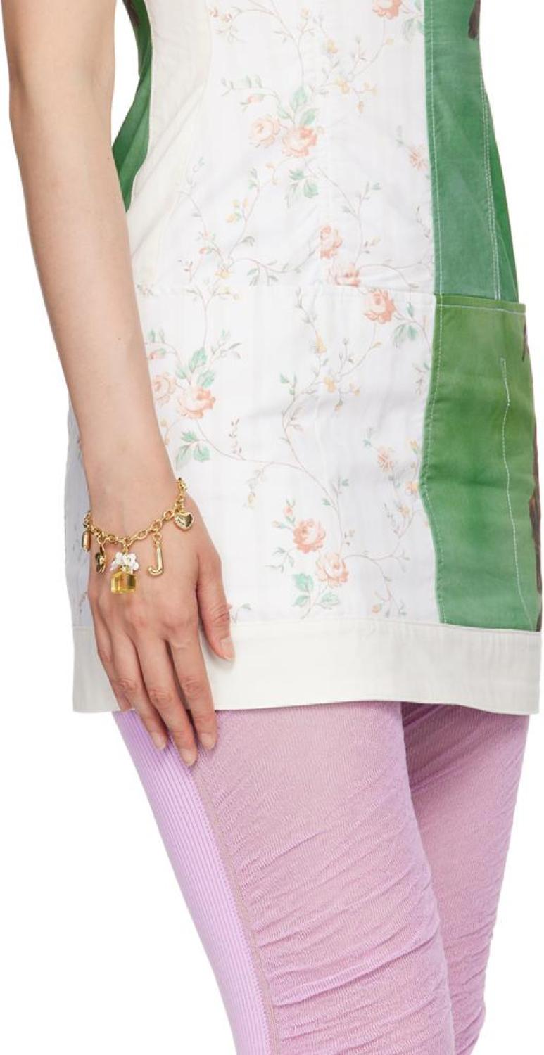 Gold Daisy Charm Bracelet