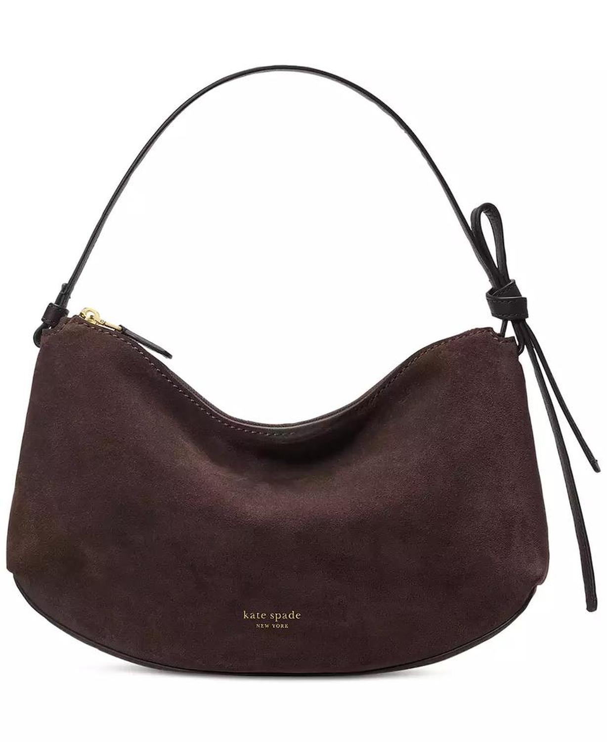 Loop Medium Suede Shoulder Bag