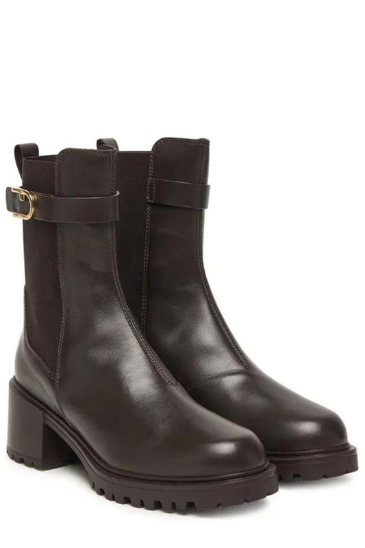 Furla Urban Chic Buckle Detailed Boots