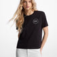 Embellished Logo Cotton Blend T-Shirt
