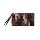 Camouflage Wristlet Pouch in Multicolor Pony Hair