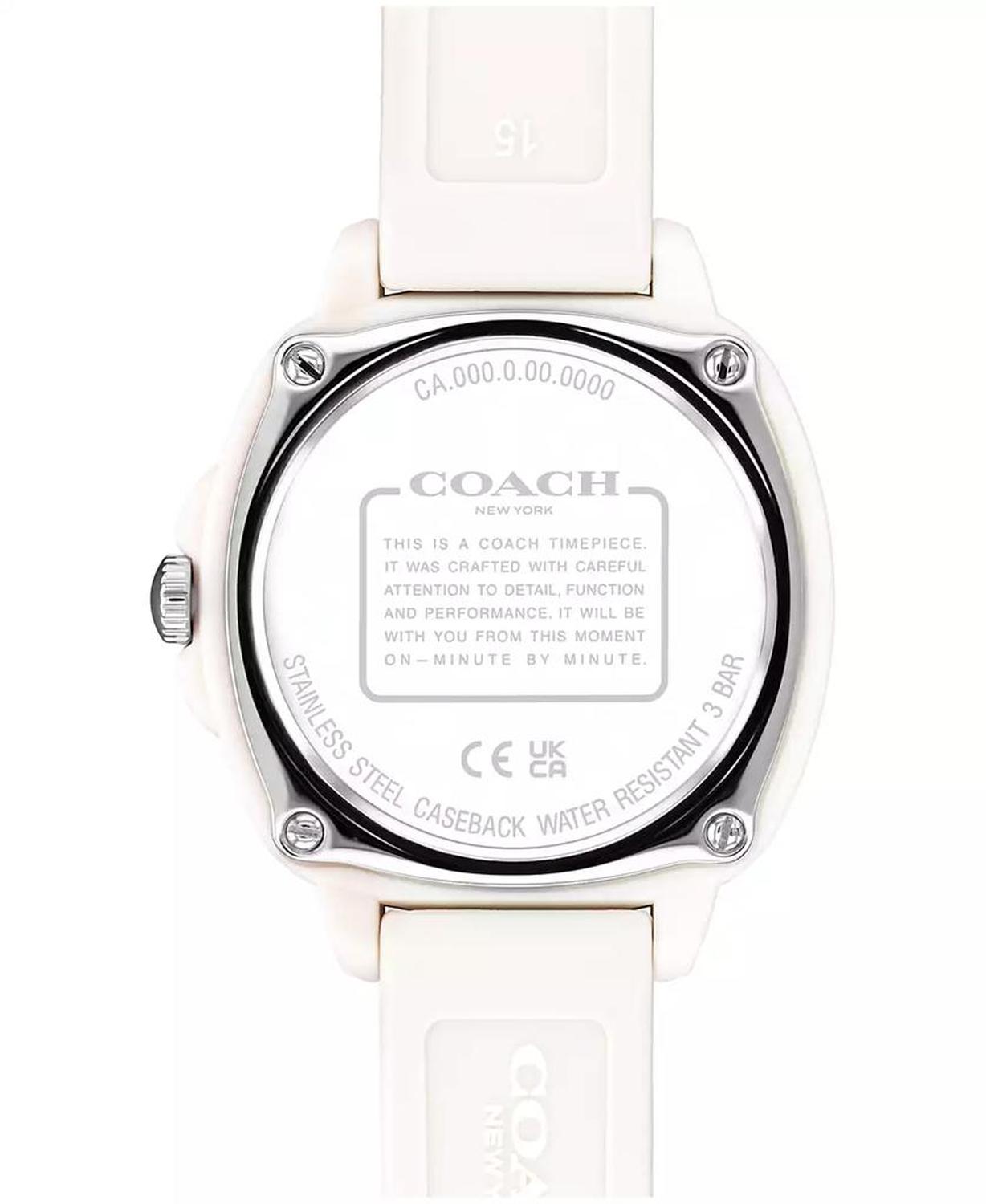 Women's Kitt Chalk Silicone Strap Watch, 35.4mm