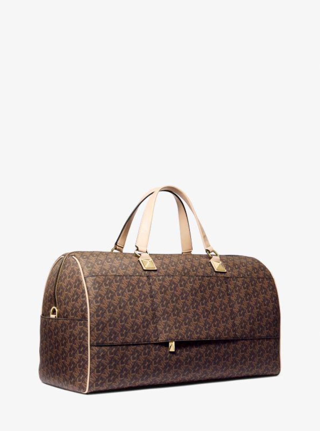 Grayson Extra-Large Empire Signature Logo Stripe Weekender Bag