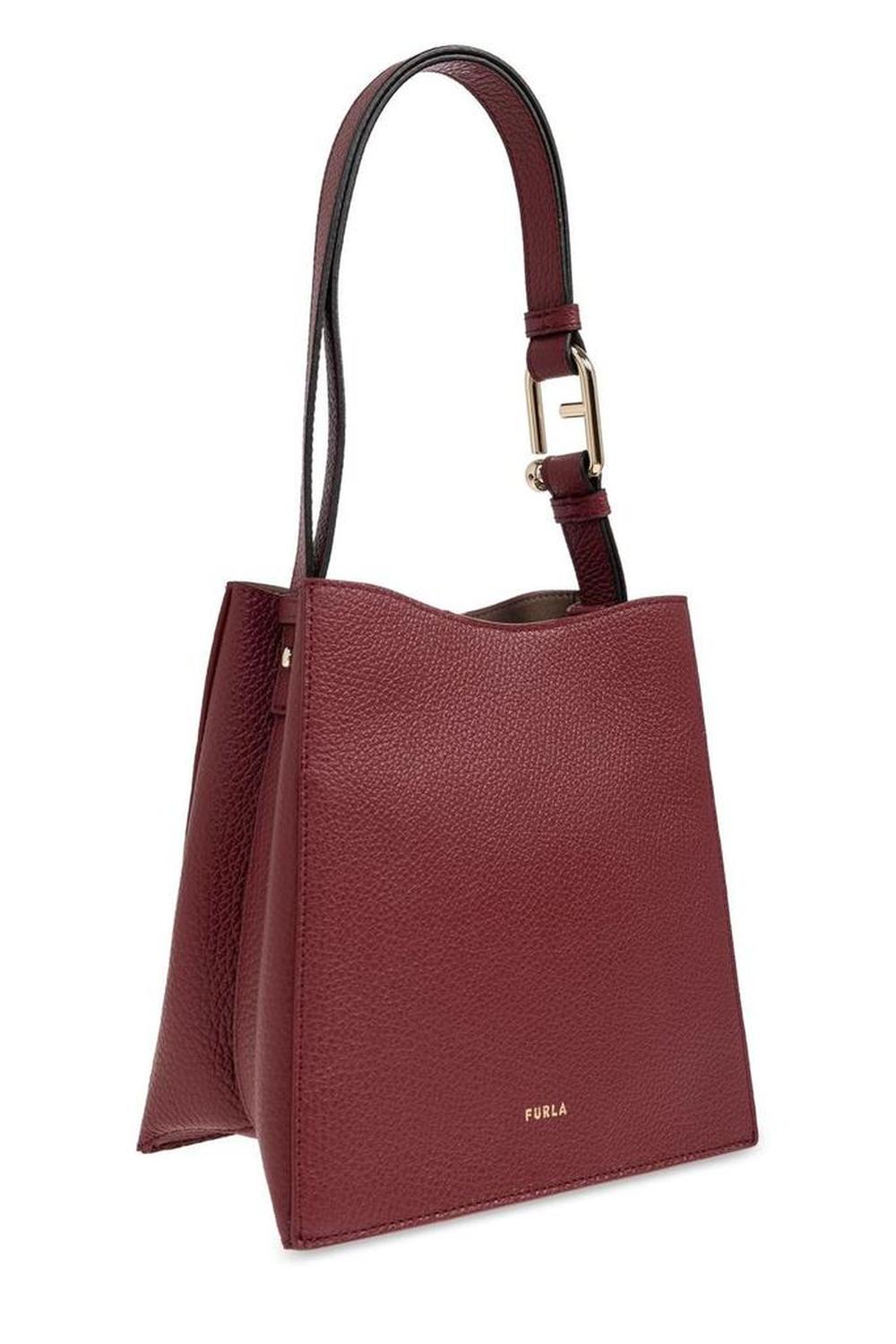 Furla Nuvola Logo Printed Mini Bucket Bag